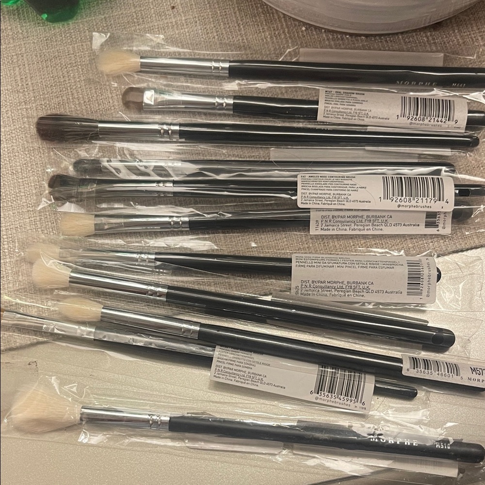 Morphe Professional Brush Collection - Black and Silver